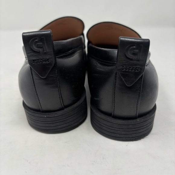 NWT Cole Haan Stassi Black Leather Penny Loafer Flats Size 6.5 - Picture 7 of 7